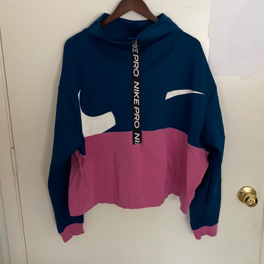 Nike Blue and Pink Women's Jacket
